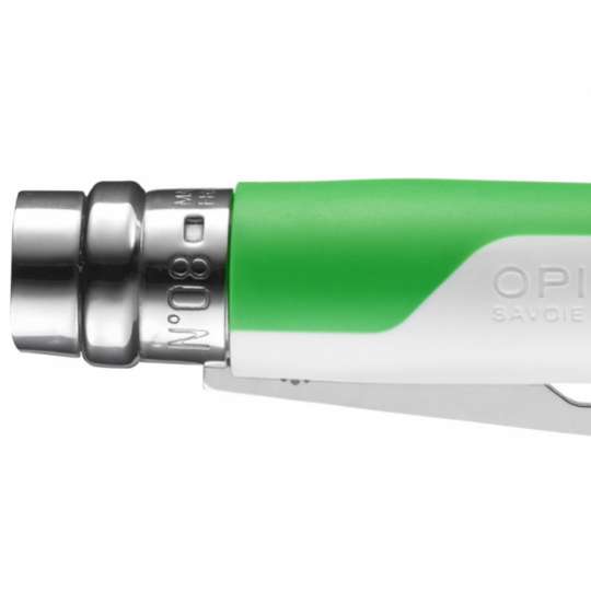 Opinel Outdoor No08 Fluo gruen geschlossen