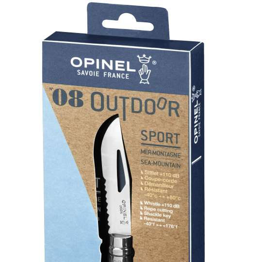 Opinel Outdoor No08 Fluo gruen verpackt