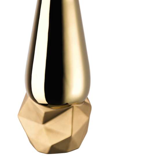 Rosenthal Vase Geode in Gold - titanisiert