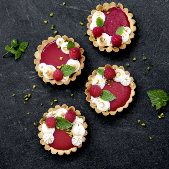 Himbeer-Tartelettes mit Baiser von STÄDTER
