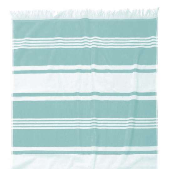 Tom Tailor Home Jaquard Velours Handtuch aqua