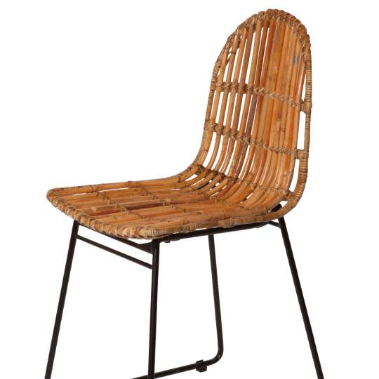 5338-01 - T-RATTAN CHAIR Rattanstuhl mit Metallgestell von Tom Tailor