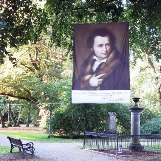 Porträt von Friedrich Wilhelm Schadow im Golzheimer Friedhof