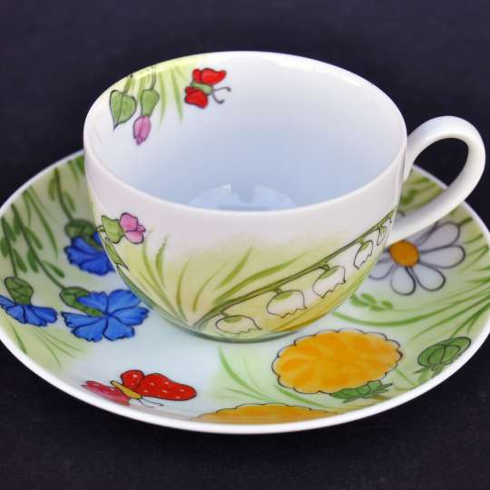 Schulz HOMEWEAR Tasse mit Unterteller 'Alle Blumen'