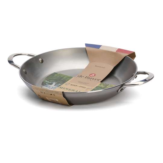 de Buyer - Paella-Pfanne MINERAL B mit 2 Griffen aus Edelstahl