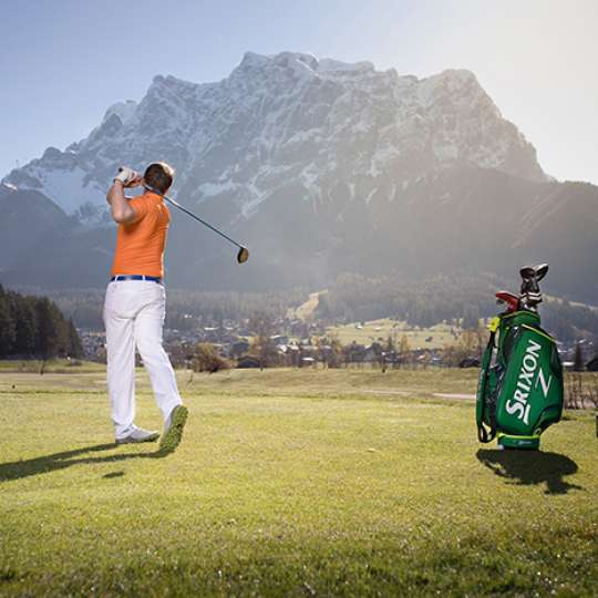 Golfen bei der Tiroler Zugspitze