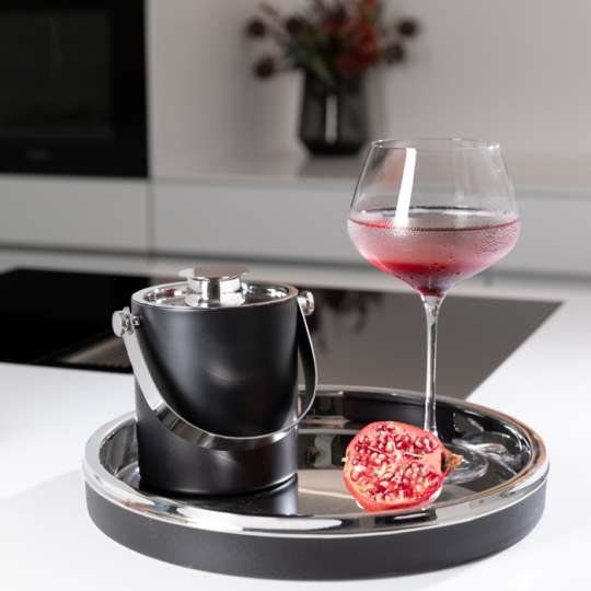 Eiswürfeleimer mit Serviertablett