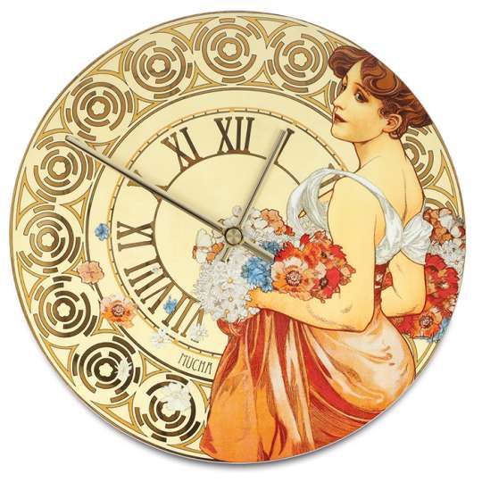 Mucha Wanduhr