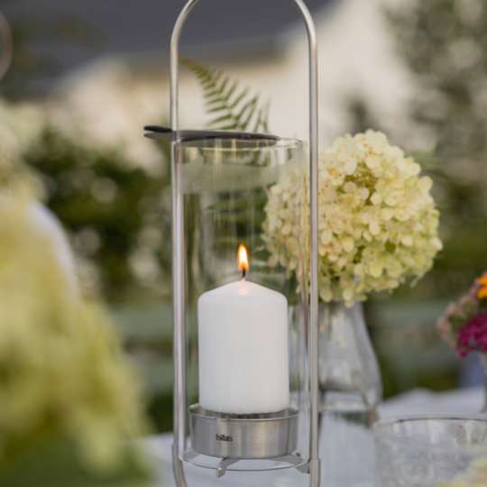 Oval Candle silber