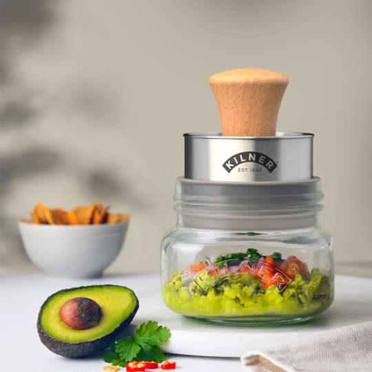 Kilner Guacamole-Set mit 0,5 Liter Glas – einfach zu machen