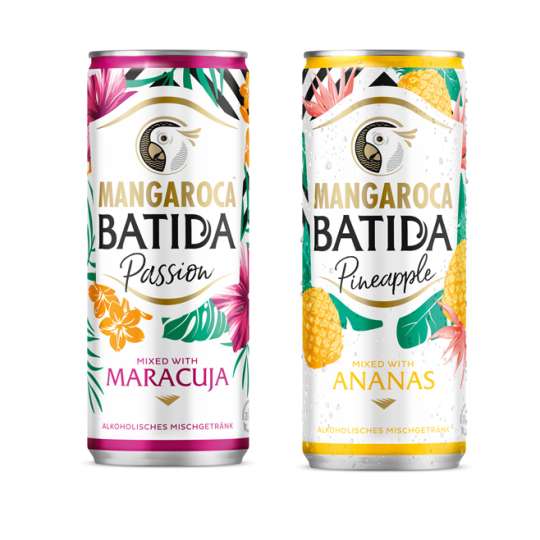 Dosen Mangaroca Batida Passion und Pineapple