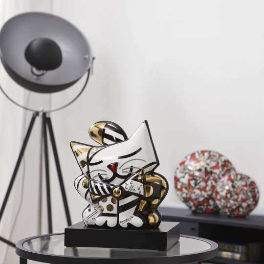 Objekt aus handwerklicher Perfektion geschaffen - Figur Golden Cat von Pop Art