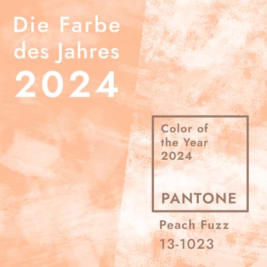 Die neue Farbe des Jahres: Peach Fuzz – Pantone-Farbe 2024! 