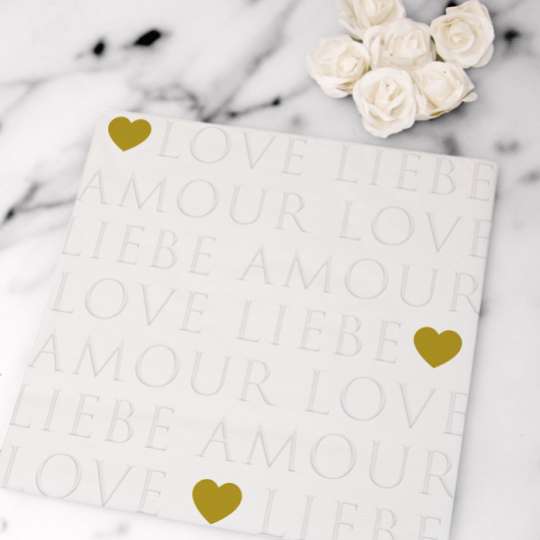 Serviette Love Letters