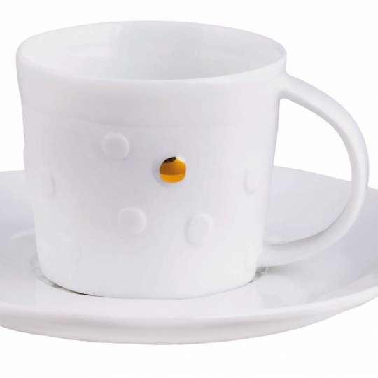 Mix und Match. Kleine Tasse mit Untertasse